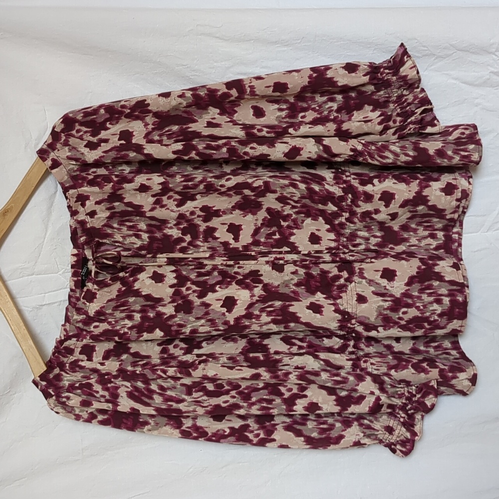 Jacob blouse purple peach printed medium blouse